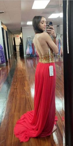 Primavera Couture Red Size 0 Straight Dress on Queenly