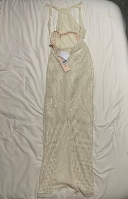 Sherri Hill White Size 0 Bridgerton High Neck A-line Dress on Queenly