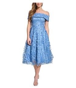 Eliza J Blue Size 0 Floor Length Prom Straight Dress on Queenly