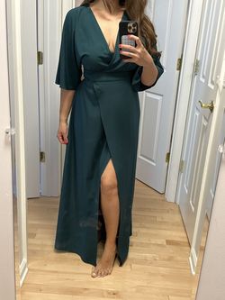 Green Size 8 Side slit Dress on Queenly