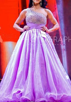 Ashley Lauren Purple Size 2 Medium Height 50 Off Ball gown on Queenly