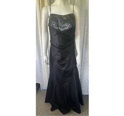 Ceci USA Black Size 16 Homecoming Graduation Mermaid Dress on Queenly