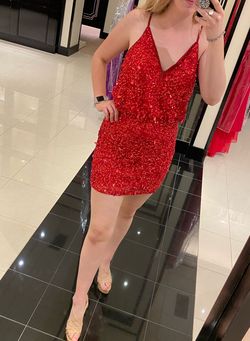 Sherri Hill Red Size 12 50 Off Cocktail Dress on Queenly