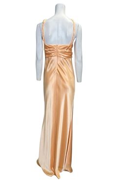 Style D99 Issue New York Yellow Size 10 D99 Satin Military Straight Dress on Queenly