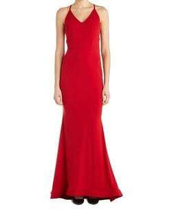 Style 11821 Issue New York Red Size 4 Military Floor Length Straight Dress on Queenly
