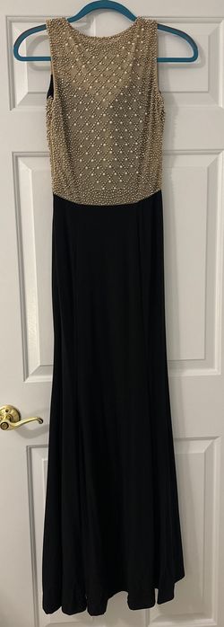Xscape Black Size 2 Floor Length Straight Dress on Queenly