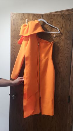 Bella Barnett Orange Size 8 50 Off Military Straight Dress on Queenly