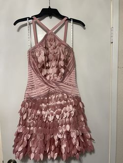 Tadashi Shoji Pink Size 0 Short Height Straight Dress on Queenly