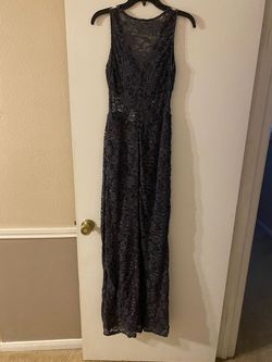 B. Darlin Gray Size 6 Military Prom Swoop A-line Dress on Queenly