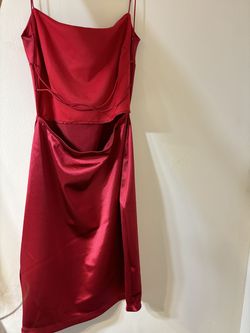 Windsor Red Size 4 Jersey Square Cocktail Dress on Queenly