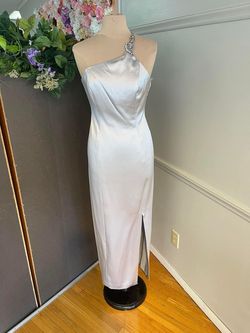 Gray Size 4 Side slit Dress on Queenly