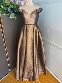 Brown Size 4 Ball gown on Queenly