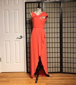 Bcbgmaxazria Orange Size 8 50 Off High Low Prom Side slit Dress on Queenly