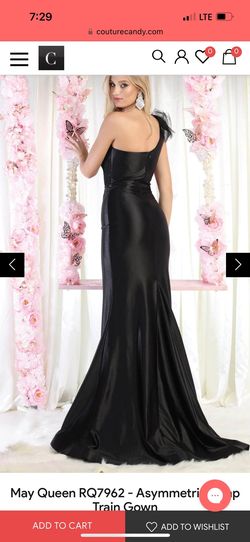 May Queen Black Size 16 Prom 50 Off Free Shipping Tall Height Mermaid Dress on Queenly