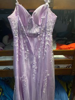 Grown Purple Size 16 Plus Size Jersey Medium Height Straight Dress on Queenly