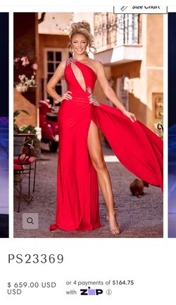 Portia and Scarlett Red Size 2 Prom Military A-line Dress on Queenly
