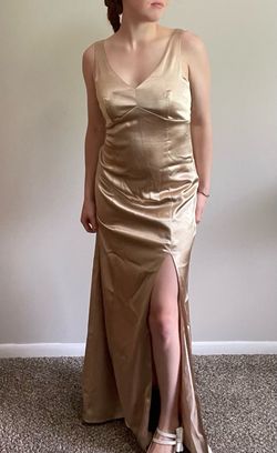 Birdy grey Gold Size 4 Grey A-line Dress on Queenly