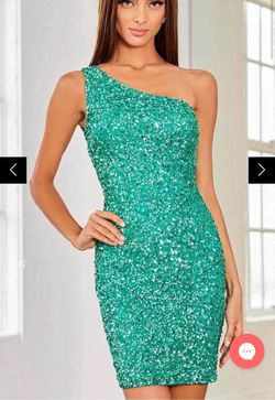 Scala White Size 2 Jersey Nightclub Sequined Prom Cocktail Dress on Queenly
