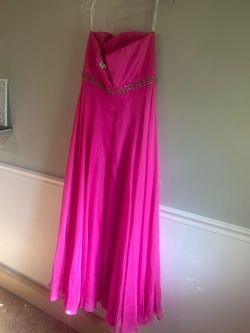 Sherri Hill Pink Size 16 Medium Height Military A-line Dress on Queenly