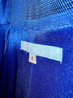 Kathy Hilton Blue Size 4 Jersey Pageant A-line Dress on Queenly
