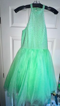 Ashley Lauren Green Size 4 Nightclub Pageant Flare Jersey Cocktail Dress on Queenly