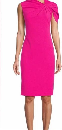 Style 1-1085841372-1498 Trina Turk Pink Size 4 Mini Tall Height Cocktail Dress on Queenly