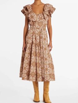 Style 1-124658805-74 Marie Oliver Brown Size 4 Belt 1-124658805-74 Cocktail Dress on Queenly