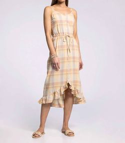 Style 1-1258901361-149 Thread & Supply Yellow Size 12 Spaghetti Strap Cocktail Dress on Queenly