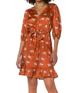 Style 1-1348837459-149 Velvet Heart Orange Size 12 V Neck Belt Plus Size Cocktail Dress on Queenly