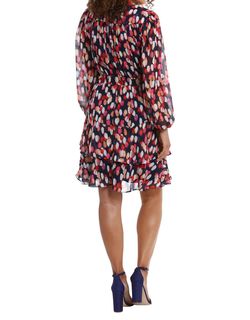 Style 1-1395212627-397 LONDON TIMES Blue Size 14 Straight Navy Cocktail Dress on Queenly