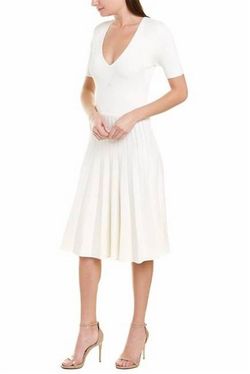 Style 1-1448424471-892 JASON WU White Size 8 V Neck Tall Height Cocktail Dress on Queenly
