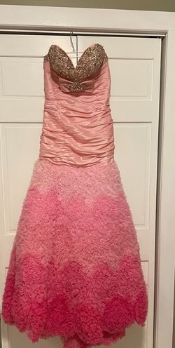 Tony Bowls Pink Size 8 Floor Length Prom Strapless Mermaid Dress on Queenly