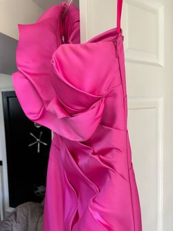Ashley Lauren Pink Size 8 One Shoulder Mini Jersey Cocktail Dress on Queenly