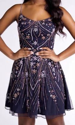Ashley Lauren Multicolor Size 4 Pageant Jersey Corset Cocktail Dress on Queenly