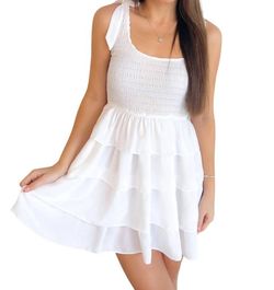 Style 1-181550621-892 OLIVACEOUS White Size 8 Free Shipping Mini Cocktail Dress on Queenly