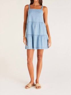 Style 1-1845052961-74 Z Supply Blue Size 4 Tall Height Cocktail Dress on Queenly