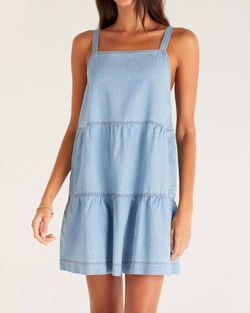Style 1-1845052961-74 Z Supply Blue Size 4 Straight Tall Height Cocktail Dress on Queenly