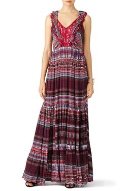 Style 1-1857862102-5657-1 SALONI Red Size 2 Polyester Free Shipping V Neck Straight Dress on Queenly