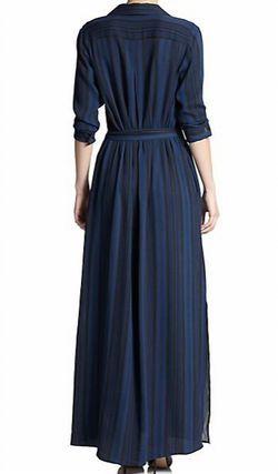 Style 1-1931337284-5 L'Agence Blue Size 0 Belt 1-1931337284-5 Straight Dress on Queenly