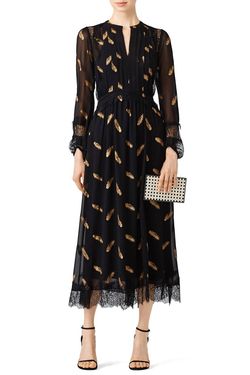 Style 1-1941618435-5672-1 THE KOOPLES Black Size 12 Sleeves 50 Off Print Cocktail Dress on Queenly