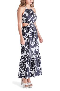 Style 1-1959964459-892 STEVE MADDEN Black Size 8 Print Tall Height Straight Dress on Queenly