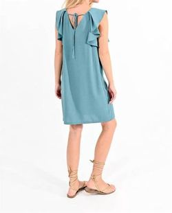 Style 1-213637260-74 MOLLY BRACKEN Blue Size 4 Mini High Neck Cocktail Dress on Queenly