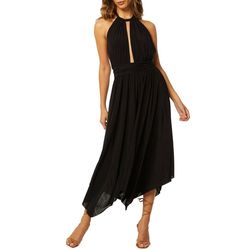 Style 1-2178074165-70 Misa Los Angeles Black Size 0 Halter Keyhole Backless Cocktail Dress on Queenly