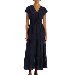 Style 1-2307755393-149 Marie Oliver Blue Size 12 Cap Sleeve Cocktail Dress on Queenly