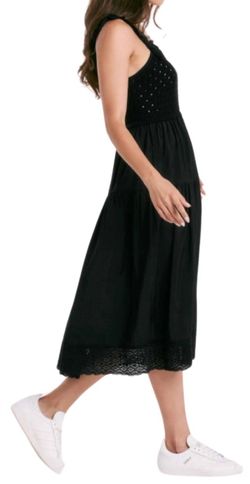 Style 1-2316072601-149 Another Love Black Size 12 Free Shipping Sheer Cocktail Dress on Queenly