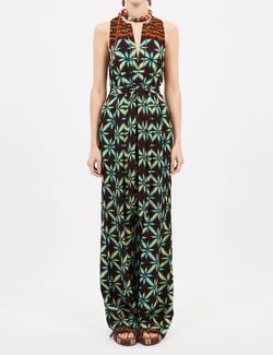 Style 1-2330202626-162 Ulla Johnson Green Size 6 Floor Length Jumpsuit Dress on Queenly