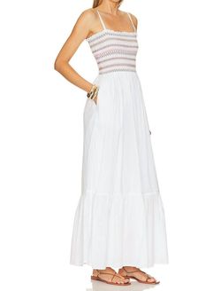Style 1-2374923178-74 Michael Stars White Size 4 1-2374923178-74 Engagement Straight Dress on Queenly