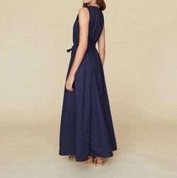 Style 1-2376087785-74 XIRENA Blue Size 4 Tall Height Keyhole Cocktail Dress on Queenly