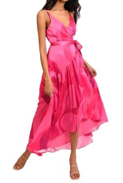 Style 1-2382453645-70 hutch Pink Size 0 Polyester Belt Spaghetti Strap Cocktail Dress on Queenly