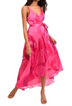 Style 1-2382453645-892 hutch Pink Size 8 Spaghetti Strap Belt High Low Cocktail Dress on Queenly